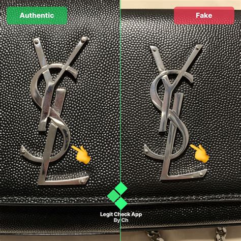 compare really and fake ysl college bag|authentic ysl bags.